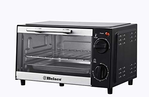 Belaco BTO-109N Mini 9L Toaster Oven Tabletop Cooking Baking Portable Oven 750w 60 min Timer 100-230° Stainless Steel…