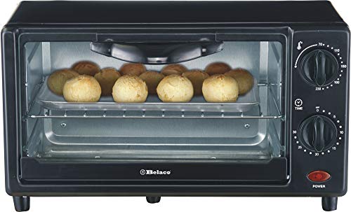 Belaco Mini 9L Toaster Oven Tabletop Cooking Baking Portable Oven 650w 100-250° Stainless Steel Heating Tube incl…