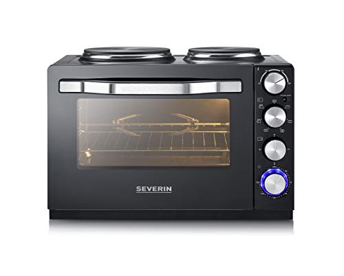 Severin 2065 Toast Oven with 2 Hobs, 30 literes, Steel, 2500 W, 30 liters, black