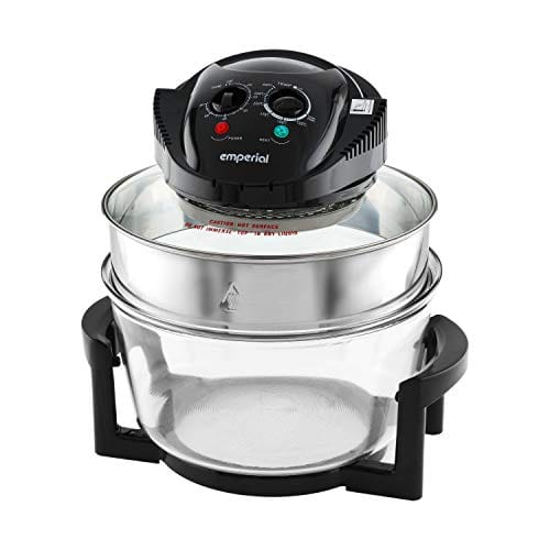 Emperial Premium Black 17L Halogen Convection Oven Cooker Air Fryer 1400W Includes Accessories Pack, Timer & Extender Ring Emperial Premium Black 17L Halogen Convection Oven Cooker Air Fryer 1400W Includes Accessories Pack, Timer & Extender Ring - Image 3
