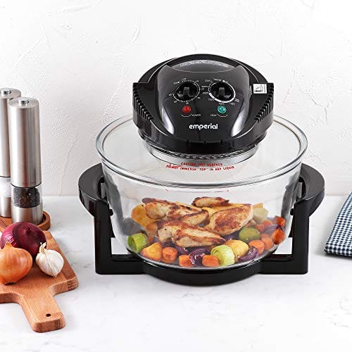 Emperial Premium Black 17L Halogen Convection Oven Cooker Air Fryer 1400W Includes Accessories Pack, Timer & Extender Ring Emperial Premium Black 17L Halogen Convection Oven Cooker Air Fryer 1400W Includes Accessories Pack, Timer & Extender Ring - Image 5