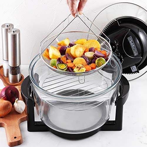 Emperial Premium Black 17L Halogen Convection Oven Cooker Air Fryer 1400W Includes Accessories Pack, Timer & Extender Ring Emperial Premium Black 17L Halogen Convection Oven Cooker Air Fryer 1400W Includes Accessories Pack, Timer & Extender Ring - Image 6