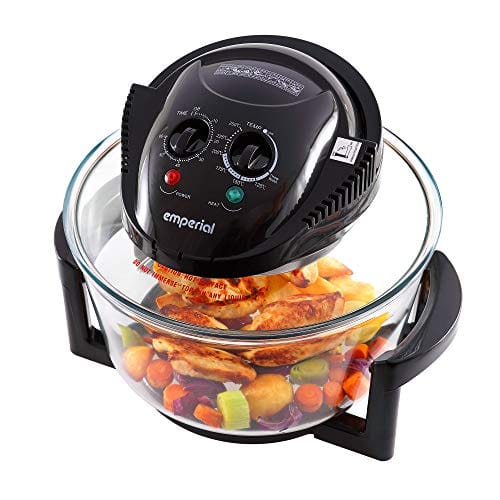 Emperial Premium Black 17L Halogen Convection Oven Cooker Air Fryer 1400W Includes Accessories Pack, Timer & Extender Ring Emperial Premium Black 17L Halogen Convection Oven Cooker Air Fryer 1400W Includes Accessories Pack, Timer & Extender Ring - Image 7