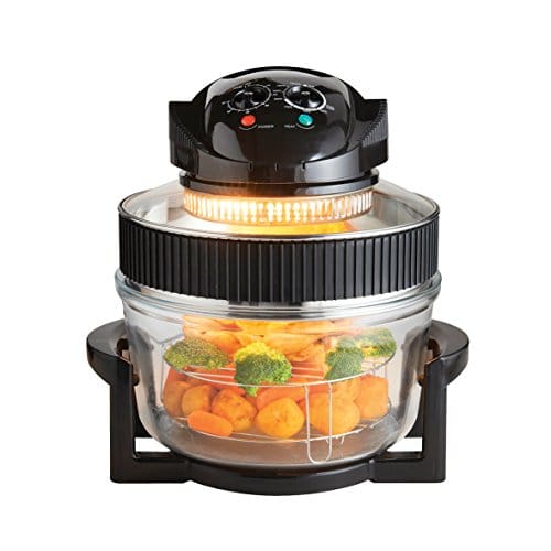 Quest 43850 Multi-Function Halogen Oven / Healthy Air Fryer / 17L Capacity with 5L Extender Ring / 60 Minute Timer / Self-Cleaning Function / 125-250°C Temperature Control Quest 43850 Multi-Function Halogen Oven / Healthy Air Fryer / 17L Capacity with 5L Extender Ring / 60 Minute Timer / Self-Cleaning Function / 125-250°C Temperature Control