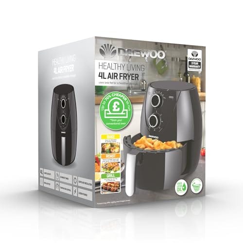 Daewoo Daewoo SDA1861GE 4 litre Air Fryer 1400 Watts