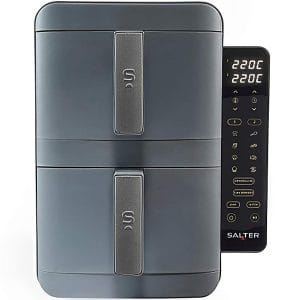 Salter Dual Air Fryer Grey - Salter
